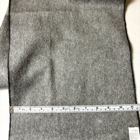 Agnona $650 NWOT Angora Wool Cashmere Scarf Shawl w/ Fringe 11.5" x‎ 62" Italy - Picture 8 of 9
